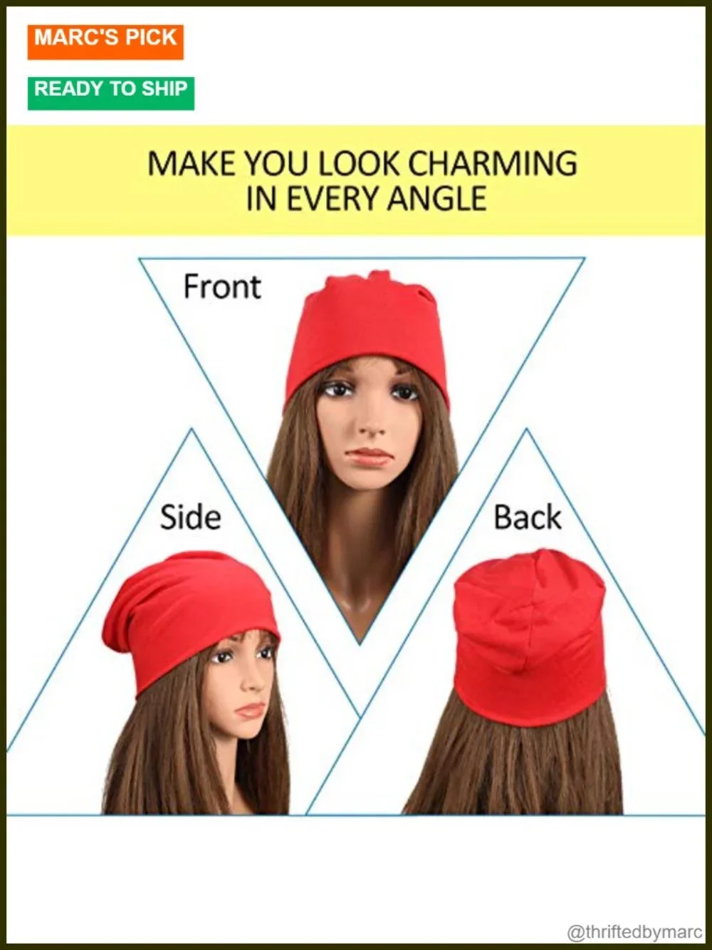10 Pack Slouchy Beanie Hats Soft Lightweight Hip Hop Chemo Cap